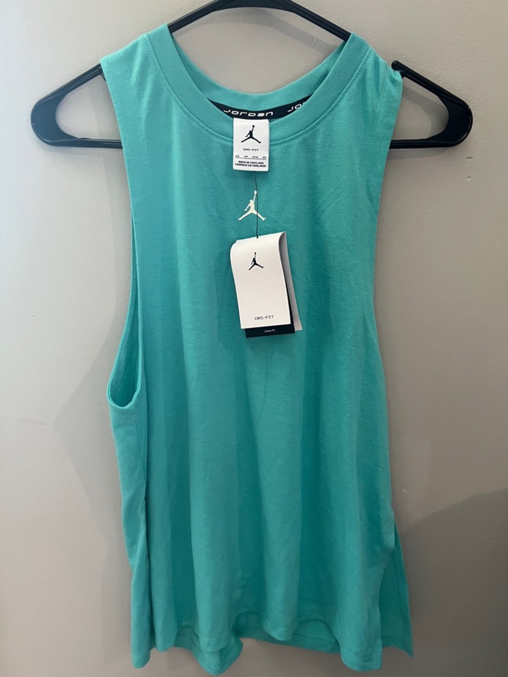 Jordan Teal Muscle Tank with Jumpman Logo